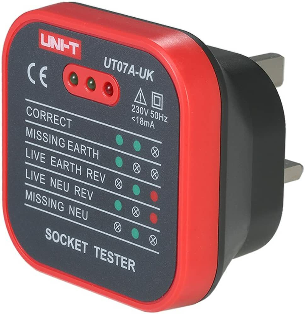 UNI-T UT07A 13A AC 220v 插蘇 牆蘇 電制 驗樓 插座檢測器