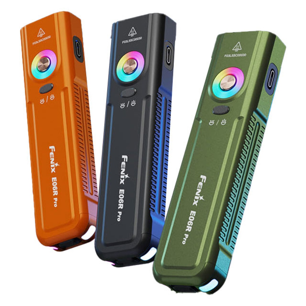 Fenix E06R Pro 1600lm UV+Laser+氣氛燈+白光 USB-C充電 電筒