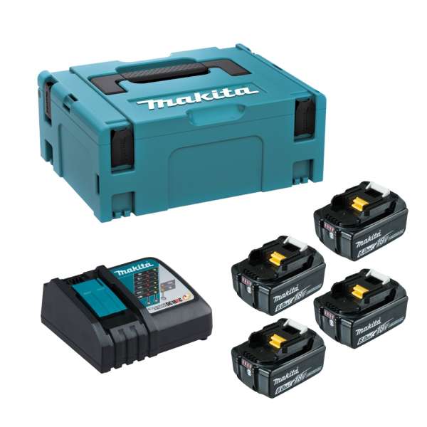 18V 6.0Ah 鋰電4粒及充電器套裝
